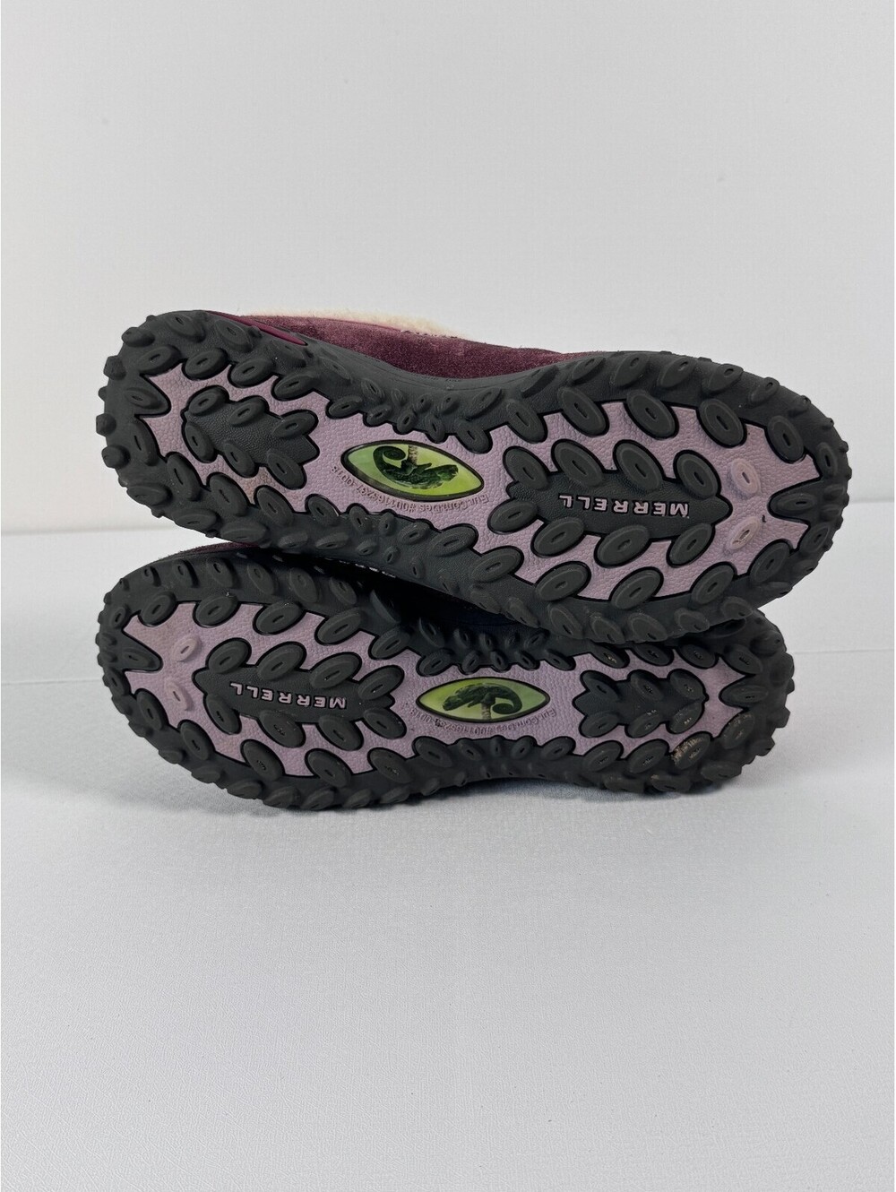 Merrell Womens 5 Suede Fleece Lined Slip On Shoes Burgundy Pink Y2K Outdoor - Picture 6 of 8